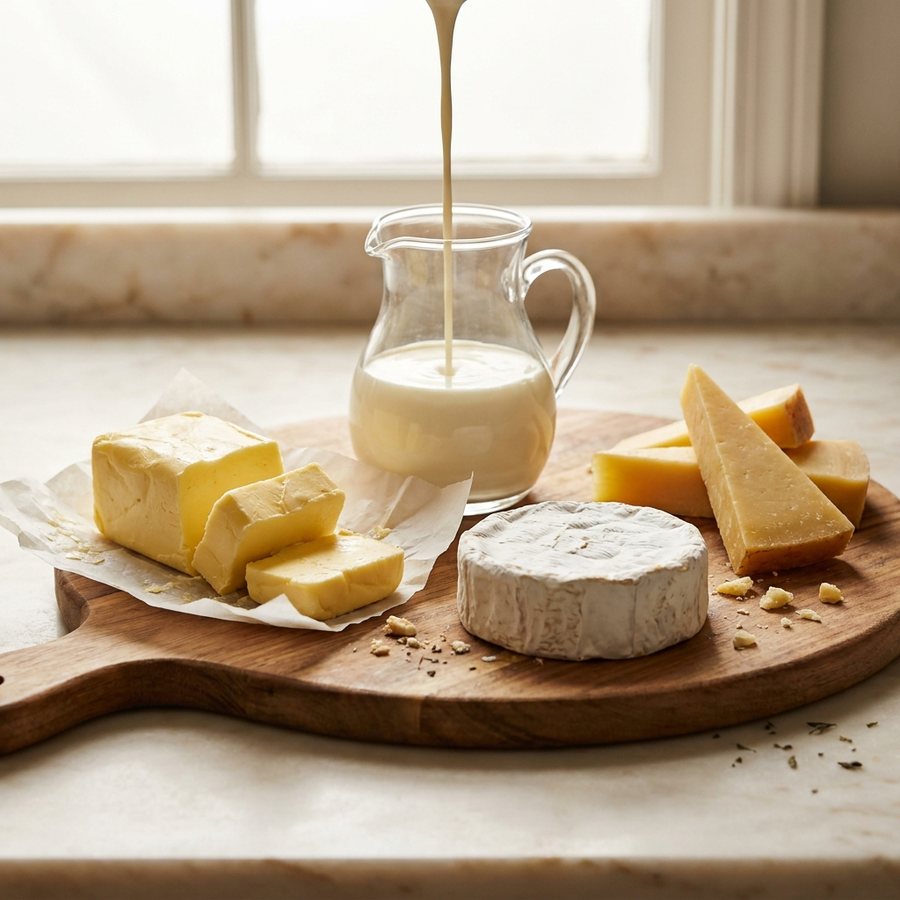Dairy, margarine and butter