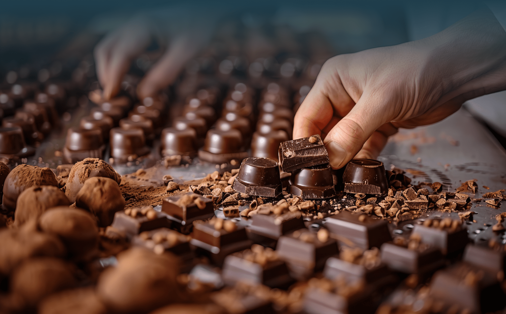 ICE Arabia chefs crafting chocolate